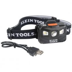 Klein Tools 56048 400 Lumens Rechargeable Headlamp With Fabric Strap -Tool Storage Sales klnn56048