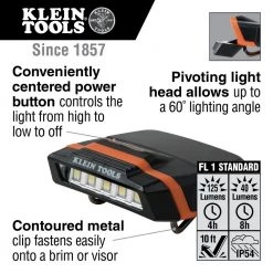 Klein Tools 56402 Cap Visor LED Light -Tool Storage Sales klnn56402 b