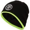 Klein Tools 60391 Knit Beanie - One Size, Black/High Visibility Yellow -Tool Storage Sales klnn60391