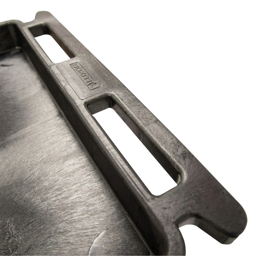 Luxor TC11 400 Lbs. Capacity 2 Shelf Plastic Utility Cart - Black 5 Luxor TC11 400 Lbs. Capacity 2 Shelf Plastic Utility Cart - Black - Image 3