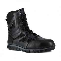 Reebok RB8807-M-09.5 Sublite Cushion 8 In. Tactical Waterproof Boot With Side Zipper - 9.5m, Black