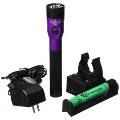 Streamlight 75492 Stinger DS LED HL Rechargeable Flashlight With Piggyback Charger (Purple)