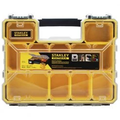 Stanley FMST14820 14.5 In. X 17.4 In. X 4.5 In. FATMAX Deep Pro Organizer - Yellow/Black/Clear