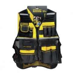 Stanley FMST530201 12 In. X 17 In. X 3.5 In. FATMAX Tool Vest - One Size, Gray/Black/Yellow -Tool Storage Sales stynfmst530201 b