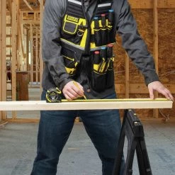 Stanley FMST530201 12 In. X 17 In. X 3.5 In. FATMAX Tool Vest - One Size, Gray/Black/Yellow -Tool Storage Sales stynfmst530201 e